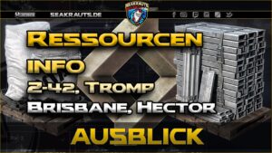 Ressourcen Info - Z-42, Tromp, Brisbane, Hector - World of Warships [Deutsch]