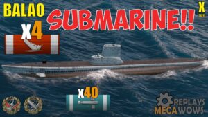 SUBMARINE Balao 4 Kills & 231k Damage | World of Warships Gameplay