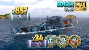 Super-cruiser Edgar: From "noob" to hero - World of Warships