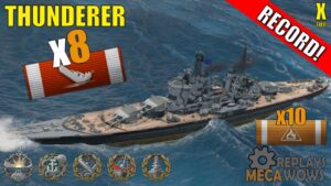 Thunderer 8 Kills & 269k Damage | World of Warships Gameplay