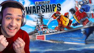 COMANDEI um NAVIO TRANSFORMERS no World Of Warships!