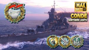 Cruiser Condé: SOLO WARRIOR on map Northern Lights - World of Warships
