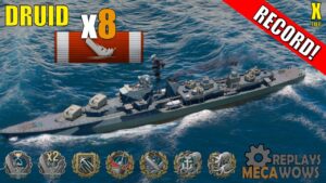 Druid 8 Kills & 219k Damage | World of Warships Gameplay