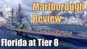 Marlborough Review: Florida at Tier 8 | World of Warships Legends | 4k