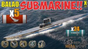 SUBMARINE Balao 5 Kills & 237k Damage | World of Warships Gameplay