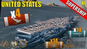SUPERSHIP United States 4 Kills & 242k Damage | World of Warships Gameplay