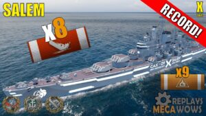Salem 8 Kills & 180k Damage | World of Warships Gameplay
