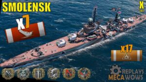 Smolensk 7 Kills & 131k Damage | World of Warships Gameplay