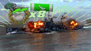 Solo warrior in a Radar Minotaur - World of Warships
