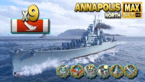 Super cruiser Annapolis: Huge comeback on map North - World of Warships