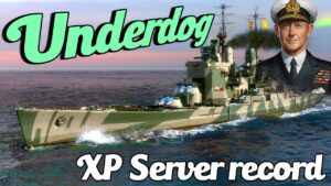 Vanguard base exp Server Record - World of Warships