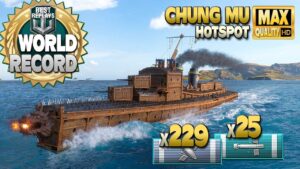 Wooden Chung Mu, fighting for win, getting new ship record - World of Warships