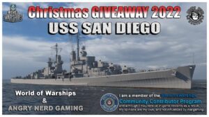 World of Warships & ANG: Christmas Giveaway, USS San Diego, American, T8, Premium Cruiser