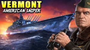 Battleship Vermont: American sniper with Halsey