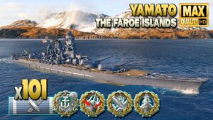 Battleship Yamato: Kraken on map The Faroe Islands - World of Warships