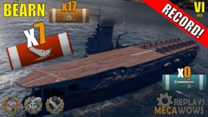 Béarn 7 Kills & 118k Damage | World of Warships Gameplay