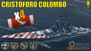 C. Colombo 229K Devastating Strike, Confederate, Dreadnought | World of Warships Gameplay