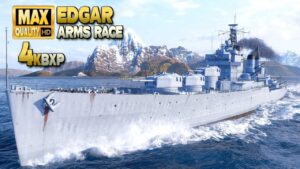 Cruiser Edgar: Insane 1,9sec reload in Arms Race - World of Warships