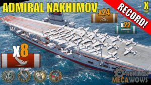 DAMAGE RECORD! Admiral Nakhimov 8 Kills & 379k Damage | World of Warships Gameplay