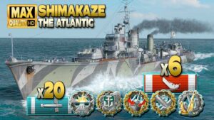 Destroyer Shimakaze: Cyclone warrior - World of Warships