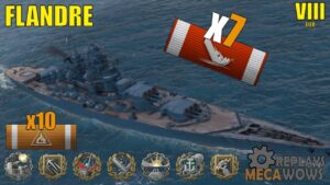 Flandre 7 Kills & 198k Damage | World of Warships Gameplay