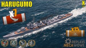 Harugumo 7 Kills & 256k Damage | World of Warships Gameplay