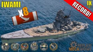 Iwami 8 Kills & 182k Damage | World of Warships Gameplay