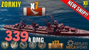 NEW SUPERSHIP Zorkiy 7 Kills & 339k Damage | World of Warships Gameplay