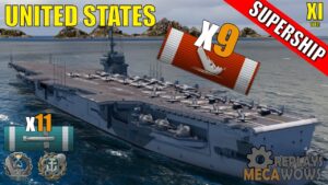 SUPERSHIP United States 9 Kills & 198k Damage | World of Warships Gameplay