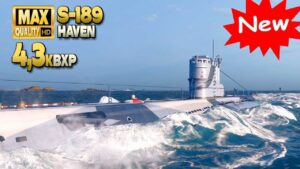 Submarine S-189: Big 4,3k BXP on map Haven - World of Warships