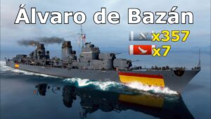World of WarShips Álvaro de Bazán - 7 Kills 244K Damage