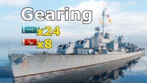 World of WarShips Gearing - 8 Kills 299K Damage
