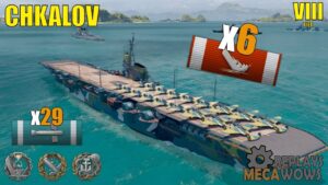 Chkalov 6 Kills & 132k Damage | World of Warships Gameplay