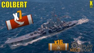 Colbert 7 Kills & 229k Damage | World of Warships Gameplay