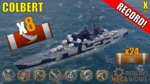 Colbert 8 Kills & 228k Damage | World of Warships Gameplay