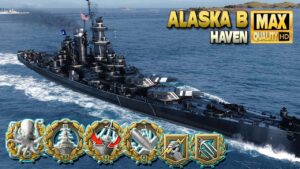 Cruiser Alaska B: Long fight for map Haven - World of Warships