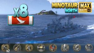 Cruiser Minotaur: Fight for the middle decides - World of Warships