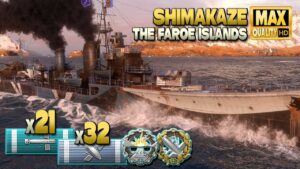 Destroyer Shimakaze: Hunted down behind enemy lines - World of Warships
