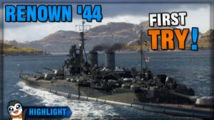 Erste Runde mit dem Schiff - Renown '44 - World of Warships [Stream Highlight]