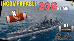 Incomparable 7 Kills & 238k Damage | World of Warships Gameplay