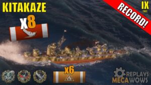Kitakaze 8 Kills & 167k Damage | World of Warships Gameplay