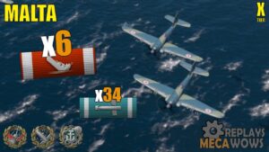 Malta 6 Kills & 282k Damage | World of Warships Gameplay