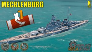 Mecklenburg 7 Kills & 197k Damage | World of Warships Gameplay