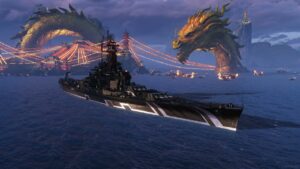 NEW Epic Secondary Battery Mod on Massachusetts B (World of Warships Legends)