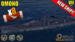 NEW SHIP!! Omono 8 Kills & 161k Damage | World of Warships Gameplay
