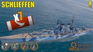 Schlieffen 7 Kills & 168k Damage | World of Warships Gameplay