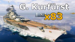 World of WarShips Grosser Kurfürst - 3 Kills 357K Damage
