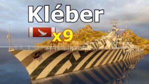 World of WarShips Kléber - 9 Kills 294K Damage