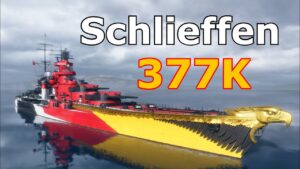World of WarShips Schlieffen - 4 Kills 377K Damage