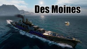 World of Warships: Des Moines Scares Battleships
